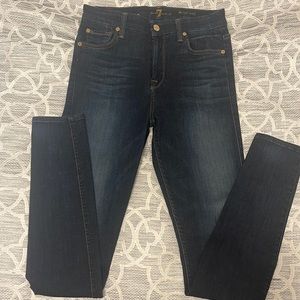 7 For All Mankind High Waist Skinny Size 27